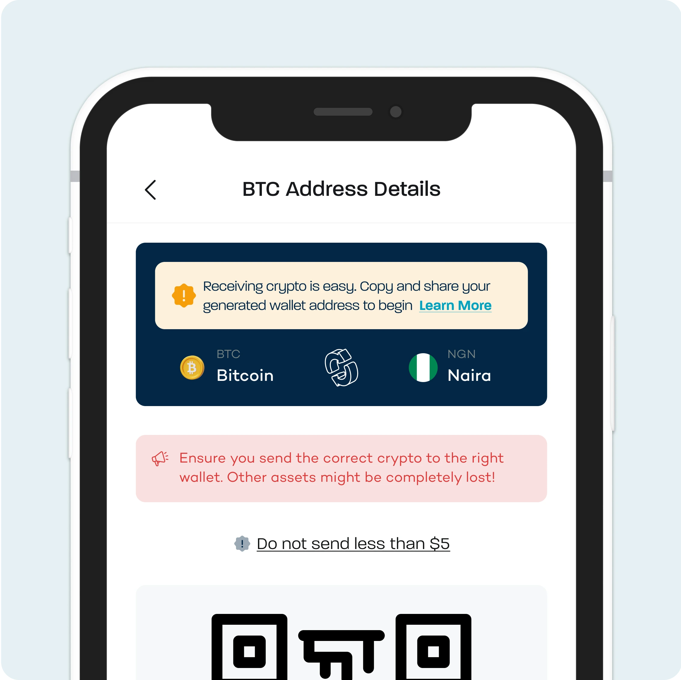 Secure crypto to cash exchange in Ghana - address details